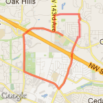 Nike Campus Loop  route map
