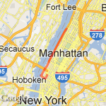 West Side 13 mile Run route map