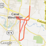 Lithopolis  Run route map