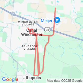 Run My Route - Running Map Lithopolis  Run