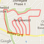 Tanglewood Maze route map