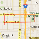 Penisula Park route map