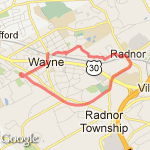 5 mile loop_airgas_trail route map