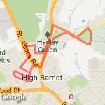 Hadley route 1 route map