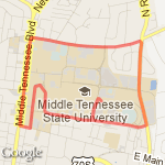 MTSU route map