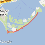 Island School Wed  route map