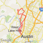Long and Hilly Austin route map