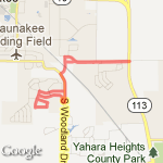 113 and back route map