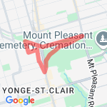 Beginning Run route map