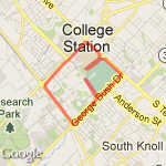 A&M campus route route map