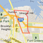 navy st to manhattan bridge route map