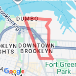 navy st to manhattan bridge route map