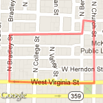 1 miler dads route map