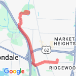 Toe Path and Back route map