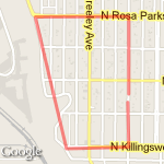 Monday, April 9th, 2012 route map