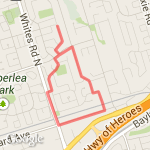 new south over traintrack bridge route map