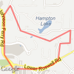 lower Roswell/ New Bedford Loop route map