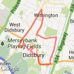 Rachel's 8k route map