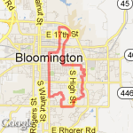 HPER 10 miles route map