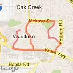 Westlake route map