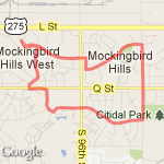 Mockingbird East route map