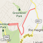 C4MTP CHS 3 Miles McIntire Pkwy route map