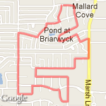 3 mile goal - Daily route map