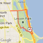 Night Route--2.65 Miles route map