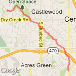 Lodge at Willow Creek to Homestead Farm (one way) route map