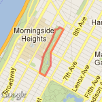 short Morningside Park route route map