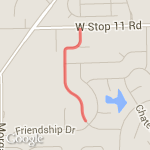 0.85(Easy Run)- Small Hill route map