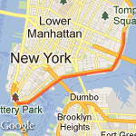 East River Run route map