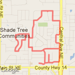 5.35 mile run route map