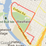 Morning run route map