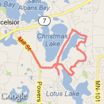 christmas lake route map