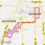 Lake Holiday Loop route map