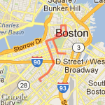 South End Run route map