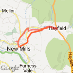 Hayfield route map