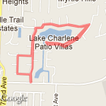 Lake Charlene-run@Bunker route map