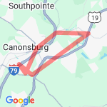 Canonsburg route map
