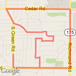 10 k block route map