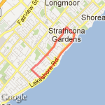 5.4km/ 3.33 mile run route map