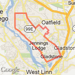 melissa's to Courtney route map