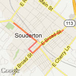 125th Anniversary Parade route map