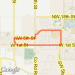 To School and Back route map