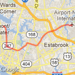 larchmont to airport route map