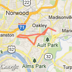 HPCC 6.0 Mile Run route map