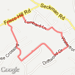 Biking Route route map