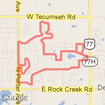 4.5 mile run route map