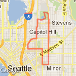 volunteer park 2012-04-19 route map